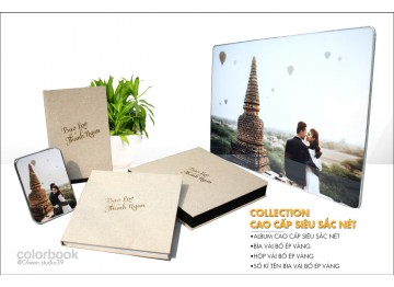 Bộ sưu tập PHOTOBOOK CAO CẤP SIÊU SẮC NÉT_BÌA VẢI BỐ ÉP VÀNG